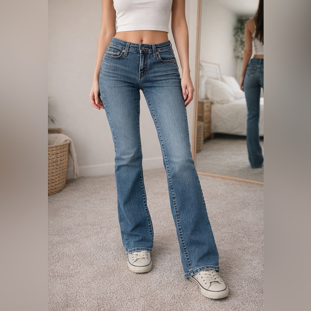 Levi's 512 Mid-Rise Vintage Blue Boot Cut Women's Jeans